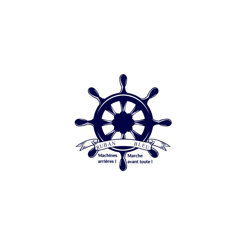 Autocollant sens de marche pour bateau| Ruban Bleu