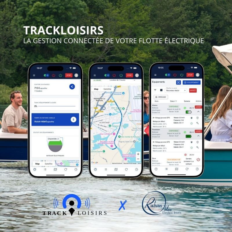 Boîtier TrackLoisirs - Gestion connectée de votre flotte électrique | Ruban Bleu